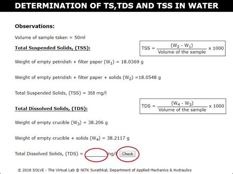 total dissolved solids formula|total dissolved solids test method.